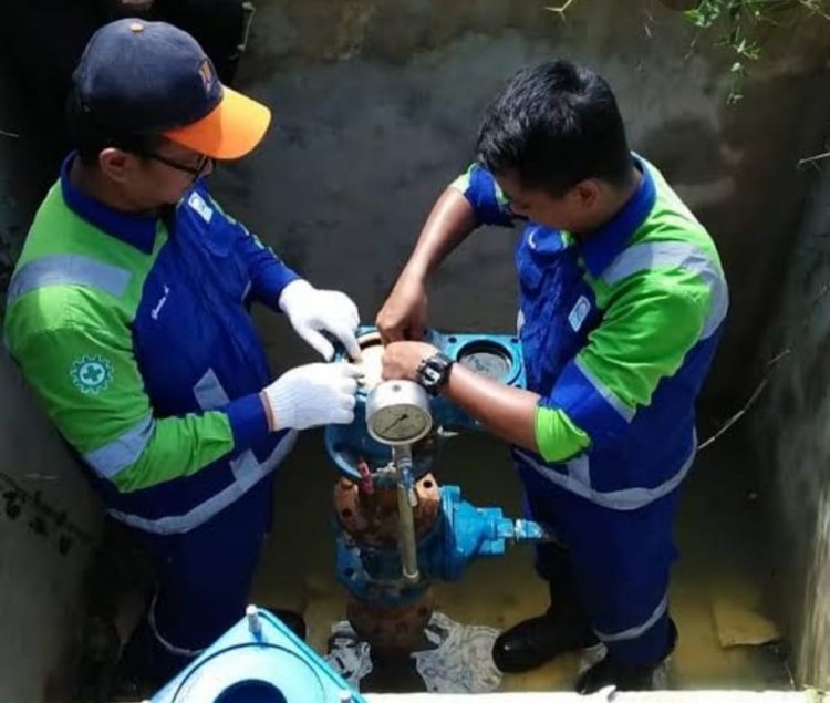 Pipa Transmisi 700 MM Bocor, PDAM Stop Produksi Air ke Pelanggan. Suryo: Pekerjaan Tim Dipercepat