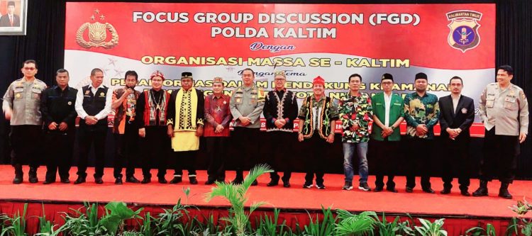 Ormas Se-Kaltim Sepakat Jaga Pembangunan dan Keamanan IKN. Gelar FGD, Polda Kaltim Ajak Ikrar ‘Panca Komitmen’