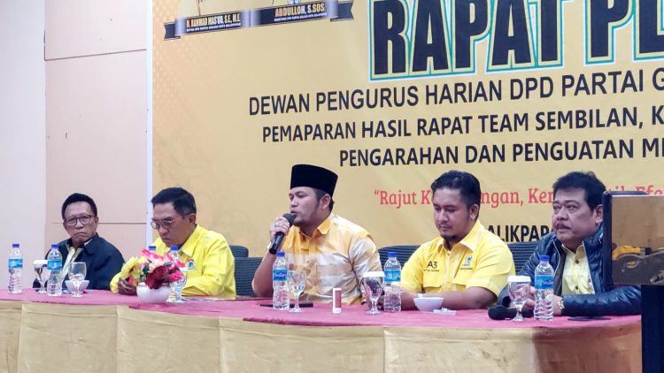 Prediksi Rudi Mas’ud: 99,9 Persen Sistem Pemilu Proposional Terbuka. Minta Caleg Bekerja Totalitas dan Menangkan Golkar