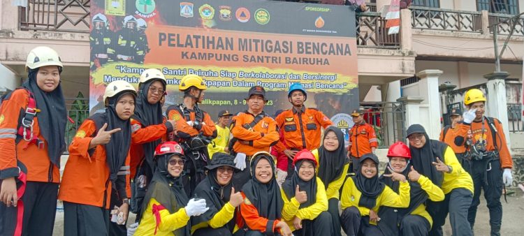 Bantu Masyarakat, LDII Bentuk ERT Atasi Bencana. Mitigasi Bencana Digelar di Kampung Santri Bairuha