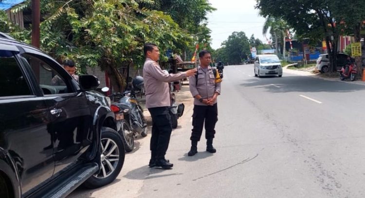 Zebra Cross dan ZOSS Harus Dipasang Depan SDN 17 Teritip. Dirbinmas Cek Lokasi, Minta Giatkan Satkamling