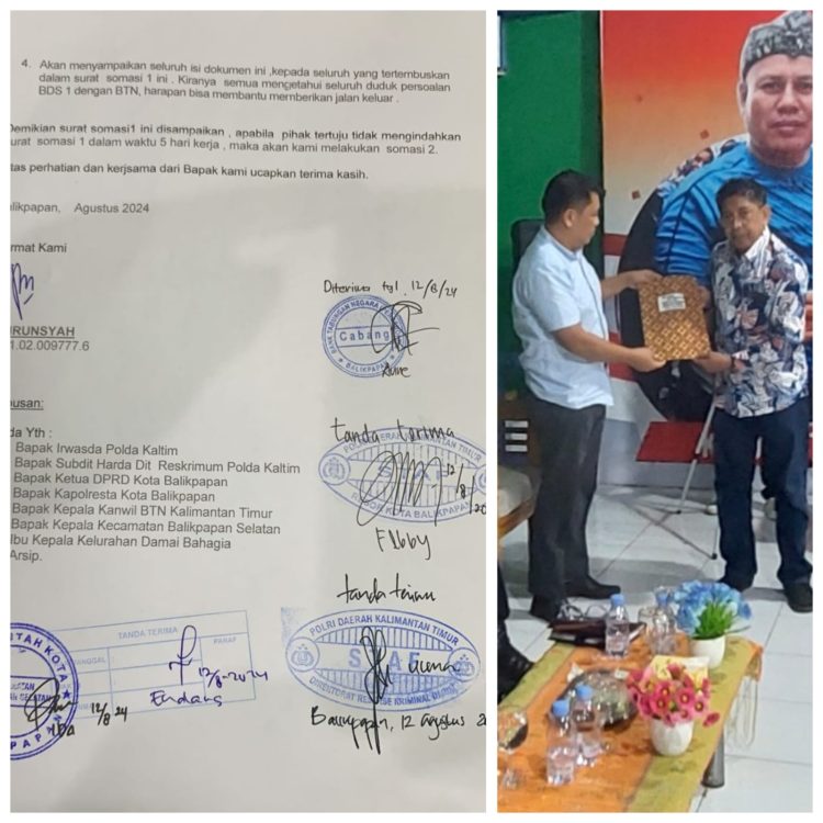 Warga BDS 1 Somasi BTN Balikpapan. Muslimin: Kami Tagih Sertifikat, Warga Sudah Bayar