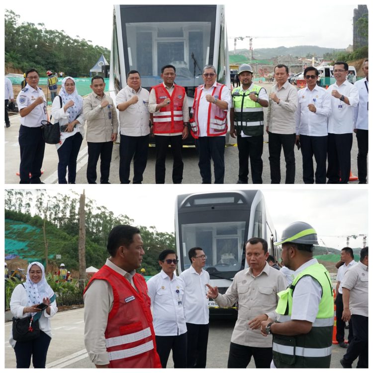 Kereta Tanpa Rel  di IKN, Ujicoba Dinamis 10 Agustus. Dirjen Hubdat: Transportasi Antarmoda Harus Didukung