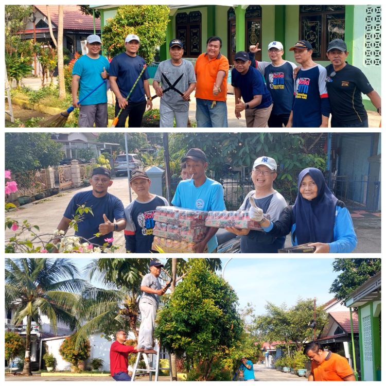 Kerja Bakti, Silaturahmi Juga Peduli, Eh Banyak Konsumsi. Ruh ‘Persatuan Indonesia’ Ada di Kompleks BTN