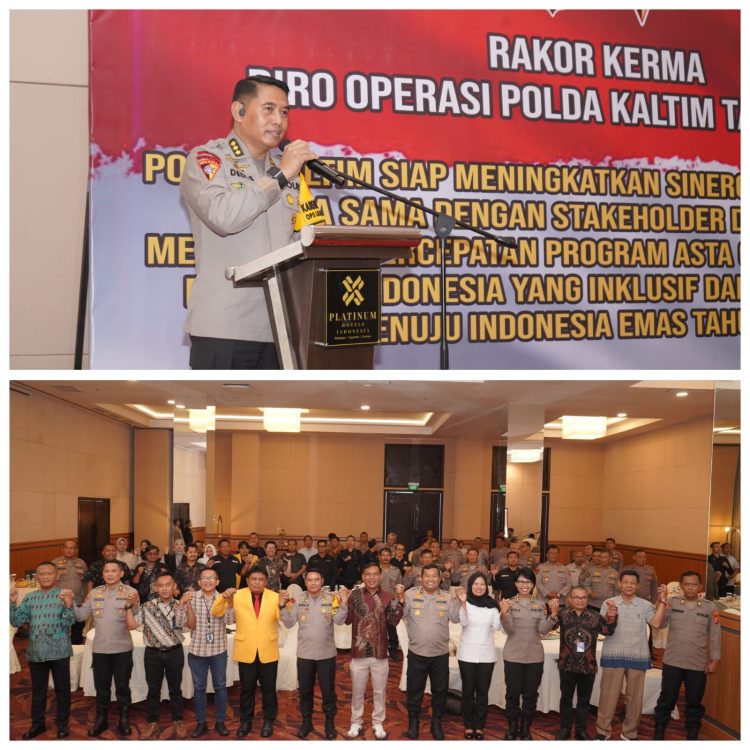 Karo Ops: Rakor Kerma Wujud Polisi Inklusif. Polda Kaltim Sudah Sinergi Berbagai Bidang