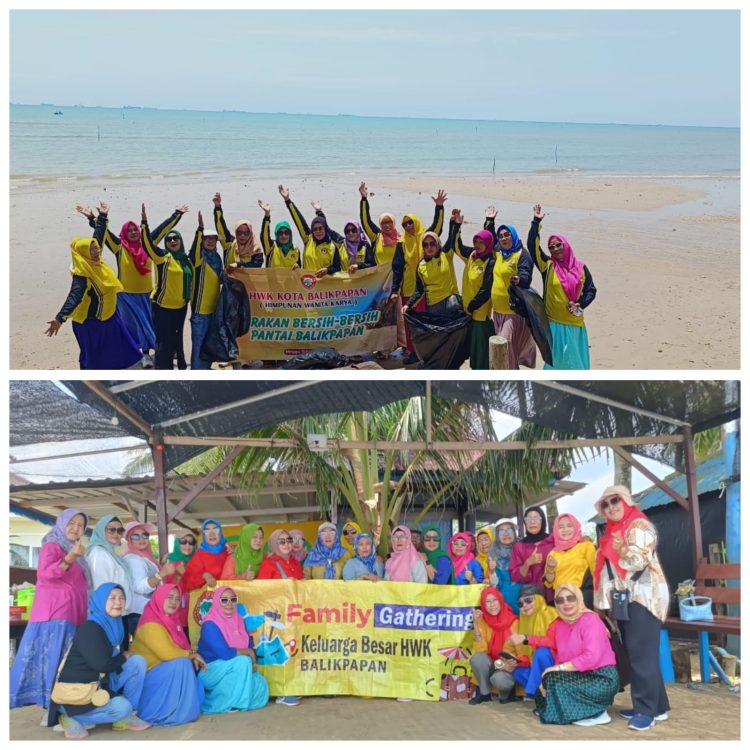 HWK, Tak Hanya Nyantai tapi KBM Bersih-bersih Pantai. Dewi: Dirangkai HWK Gathering dan Sosial
