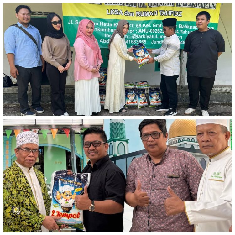 Ramadan, PTMB Tebar Sedekah ke 11 Panti Asuhan. Ramli: 83 Kantong Beras Diterima DMI