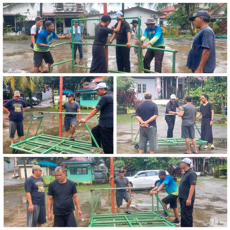 Kompleks BTN Sembelih 10 Ekor Sapi. Pemotongan Pakai Meja, Panitia Berseragam dan Badge