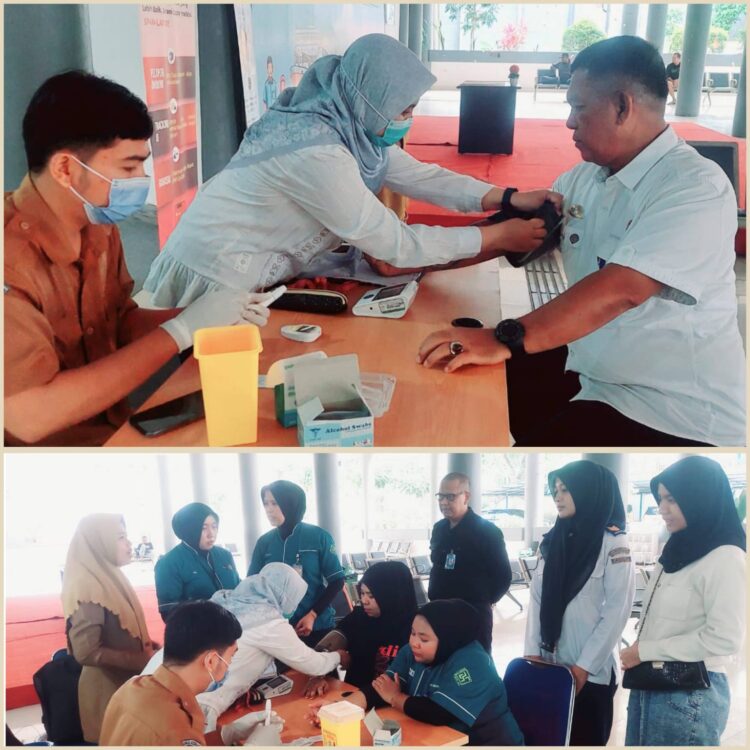 Periksa PTM tapi Ada yang Tanya Implan. Petugas Puskesmas Batu Ampar Sasar Pegawai dan Driver