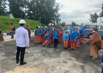 Anak SD Islamic Global School ke ‘Dapur’ PDAM. Suryo: Direksi Dorong Jadi Educational Trip
