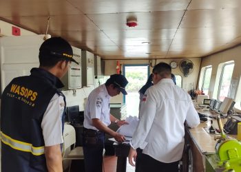 Seluruh Kapal Lintasan Kariangau-PPU Di-Ramp Check, Tim TSDP BPTD Kaltimra Sigap, Antisipasi Angkutan Lebaran 2023