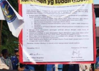 Ratusan Pekerja Naban Pertamina Demo Gaji Layak. GM Arafat Bungkam, Ely Ingatkan Demo Jangan Paksakan Kehendak