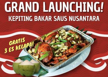 Ingin Makan Kepiting Lezat, RM Torani Pilihan Tepat. Kepiting Bakar Saus Nusantara, Dapat 3 Es Kelapa Gratis, Bisa Take Away