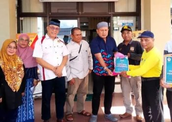 LDII Peduli Tetangga yang Kena Musibah. Salurkan Bantuan Kebakaran di Sungai Ampal