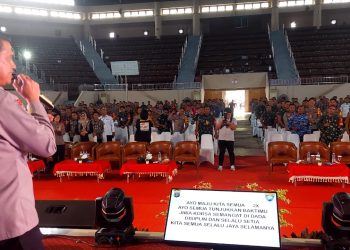Dirbinmas Beri Spirit Bhabinkamtibmas di Acara 3 Pilar. Sampaikan Yel-yel, Jaga Kaltim Aman di Pilkada 2024