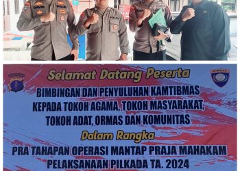 Elemen Masyarakat Bontang Diberi Penyuluhan Pilkada. Ditbinmas Polda Kaltim Antisipasi Gangguan Kamtibmas