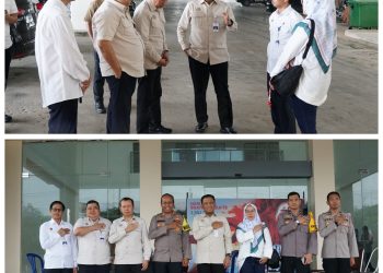 Dirjen Hubdat Keliling Pantau Titik Kumpul Bus. Sebelum ke IKN, Ada Briefing dari Polres Balikpapan