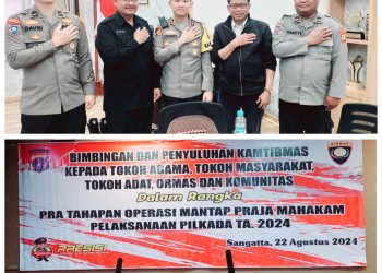 Belum Sebulan, Kapolres Kutim Sudah Kemana-mana Sowan. Imbau Elemen Masyarakat Jaga Pilkada 2024 Aman