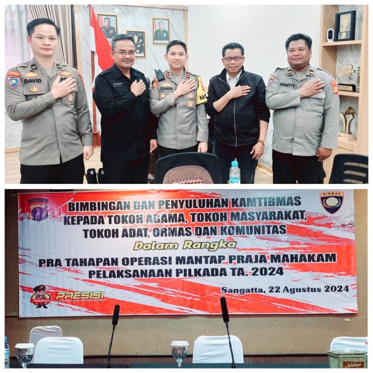 Belum Sebulan, Kapolres Kutim Sudah Kemana-mana Sowan. Imbau Elemen Masyarakat Jaga Pilkada 2024 Aman