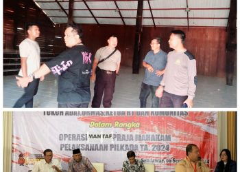 Demi Pilkada Aman, Ratusan Tokoh Dikumpulkan. Ditbinmas Polda Binluh di Lamin Ujoh Bilang Mahulu