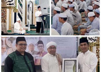 Santri Harus Punya Jiwa Jadi Entrepreneur.  Rahmad Haul di Makam KH Syarwani dan Serahkan Dana Bedah Rumah