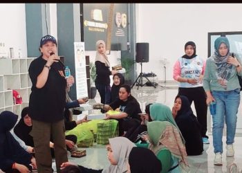 Ny Renhard Titip 3 ‘Kata Ajaib’ ke DWP BPTD Kaltim. Senam Ringan Jadi Media Silaturahmi