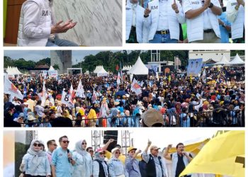 Salat Dulu, RM Lalu Orasi dan Joget di Panggung. Yakin Menang, Ribuan Pendukung RM-Bagus dan Rudi-Seno