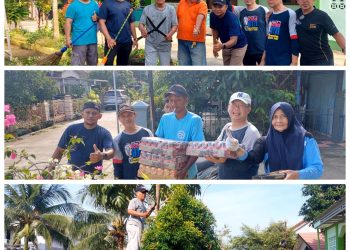 Kerja Bakti, Silaturahmi Juga Peduli, Eh Banyak Konsumsi. Ruh ‘Persatuan Indonesia’ Ada di Kompleks BTN