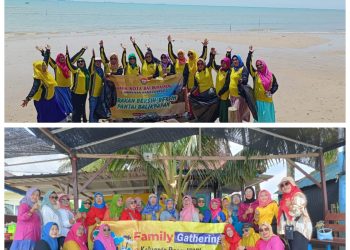 HWK, Tak Hanya Nyantai tapi KBM Bersih-bersih Pantai. Dewi: Dirangkai HWK Gathering dan Sosial