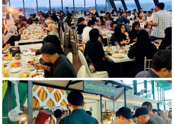 Kambing Guling-Sop Tulang Bikin Nggak Mau Pulang. Booming, Buka Puasa di Sky Lounge Platinum