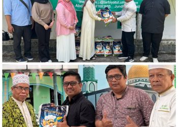 Ramadan, PTMB Tebar Sedekah ke 11 Panti Asuhan. Ramli: 83 Kantong Beras Diterima DMI