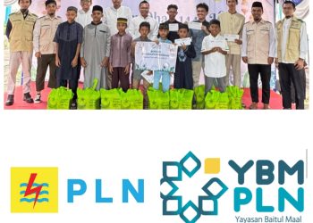 PLN UPT Balikpapan Beri Paket Pendidikan dan Uang. Berbagi Kasih dengan Dhuafa Lewat YBM PLN