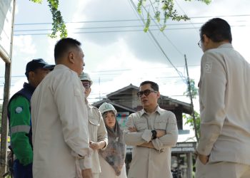 Perbaikan Pipa Induk Ditinjau Direksi PTMB. Yudhi: Kami Kerja Maksimal Menyelesaikan