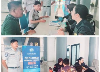 Asam Urat Normal, Hipertensi Menggejala. Jasa Raharja-BPTD Kaltim Gelar Cek Kesehatan Gratis