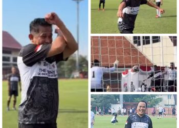 Walikota Cetak Gol di Fun Football Match. Selebrasi Ronaldo, Unggul 4-2 dari Apeksi City