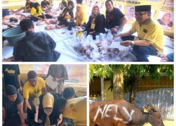 16 Anggota Dewan Fraksi Golkar Kurban 16 Ekor Sapi. Bendum: Terimakasih, Ini Dimensi Solidaritas DPRD