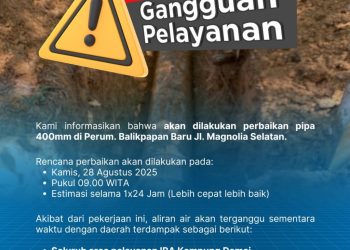 PDAM Lakukan Perbaikan Pipa di Sejumlah Lokasi