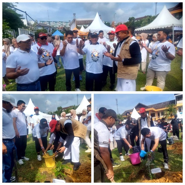 Ucapan Selawat Iringi Penghijauan di LDII Balikpapan. Herry: Ini Wujud Menanam Moral dan Etika