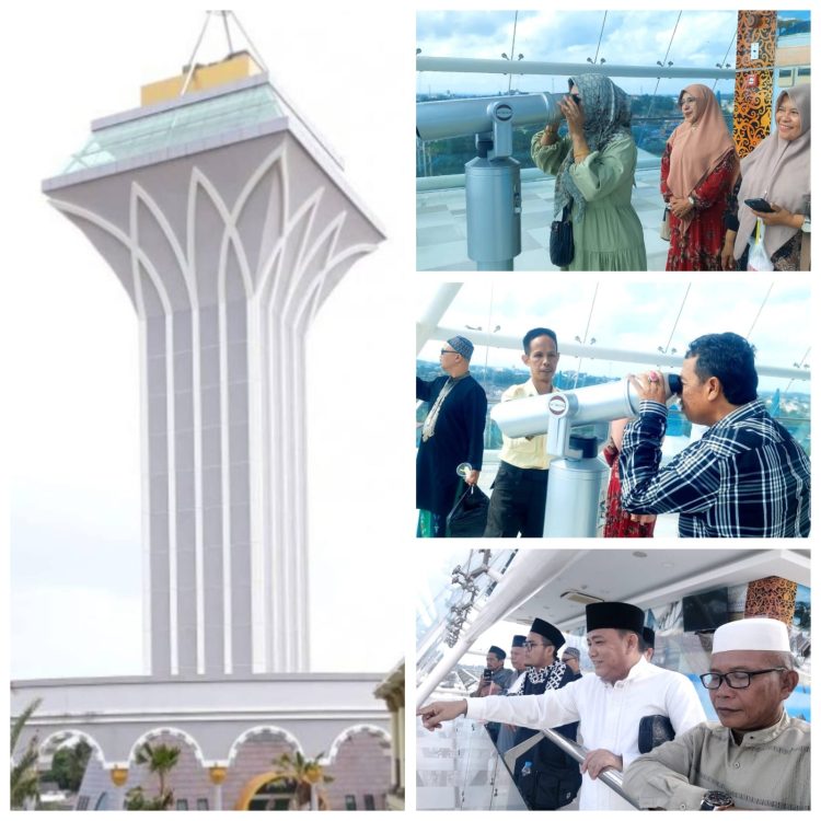 Naik Menara BIC, Lihat View Menarik. Andi: Kita Jadikan Wisata Religi Balikpapan