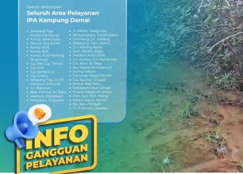 Pipa Air Baku Bocor, Kamis (26/3/2026) Distribusi Terganggu. Dirut: Mohon Maaf, Silakan Tampung Air