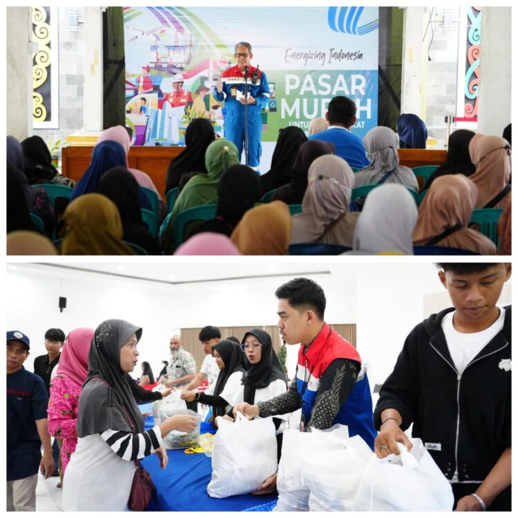 PPN Kilang Balikpapan Bantu Warga Pra-Sejahtera. Melalui Pasar Murah Sembako 2.250 Paket