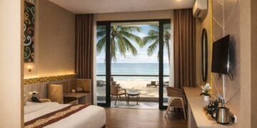 Kemala Beach Resort, View Pantai Cocok Keluarga. Bisa Nongkrong di Cafe Nikmati Sunset