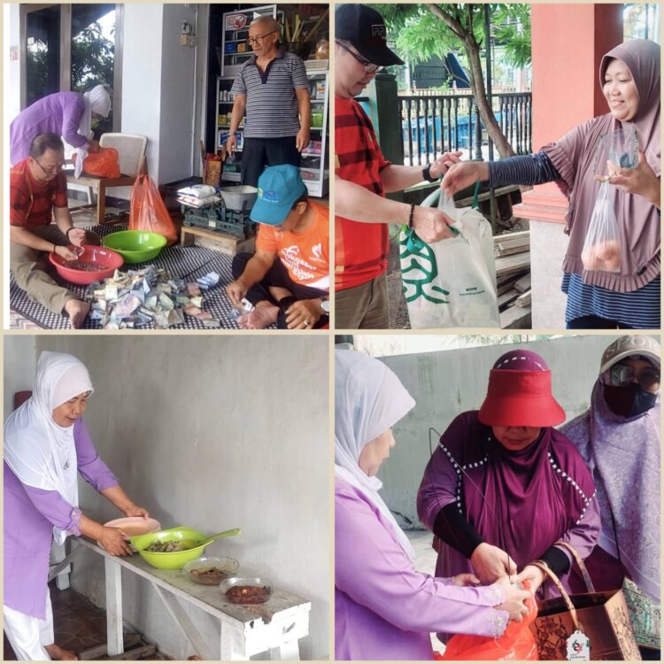 Sedekah Berseri & Jimat, Warga Pakai QRIS. ‘Tim Jemput Sedekah’ Dapat Telur dan Lunch