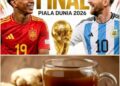 Jahe Hangat di Final Argentina-Spanyol. Laga Prancis-Inggris Kopi dan Snack Tetap Disediakan