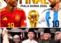 Ada Sahur Sunah, Walikota Sedekah 800 Nasi Kuning. Final, Jagokan Spanyol tapi Support Fans Argentina