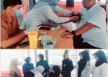 Periksa PTM tapi Ada yang Tanya Implan. Petugas Puskesmas Batu Ampar Sasar Pegawai dan Driver