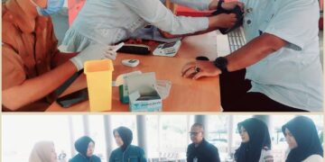 Periksa PTM tapi Ada yang Tanya Implan. Petugas Puskesmas Batu Ampar Sasar Pegawai dan Driver