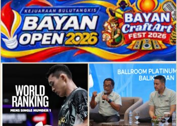 Bayan Open 2026, Hadir Pebulutangkis No 1 Dunia. Suhud: Ada 83 UMKM dan Happy Asmara