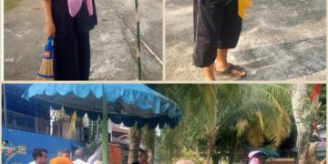 Merdeka: Rajut Saudara Sambil Pasang Bendera (Kerja Bakti, Disuguhi MBG)