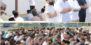 Doa (Salat Istisqa) Agar Hujan Turun di Waduk. PTMB-Warga Ikhtiar Bersama